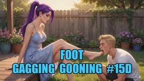 Foot Gagging Gooning #15D: Toe-Shoving Trance (Animated, Music, Text)