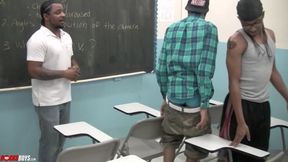 Leon Holt learns how to take Rock Rockafella big dick