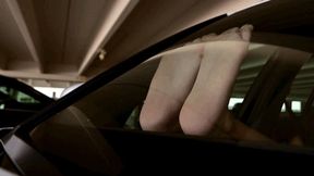 Playful big soles in the car pt 5 - Mp4