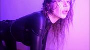 literal puddles of latex sweat in slow motion (4k)