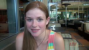 Out On The Town With Lara Brookes, Then Getting Naked And Touching Her Pink Pussy