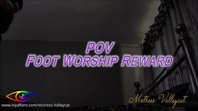 POV Foot Worship Reward