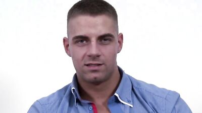 Hairy man's dick is dangling while he rides a cock reverse cowboy