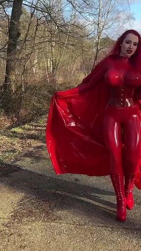 Latex Superhero Miss Fetilicious