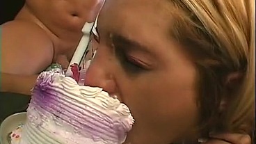 White teen just turned 18 years old and gets double penetrated by two guys