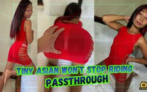 Tiny Asian Won’t Stop Riding Passthrough VR