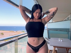 Japanese babe going solo