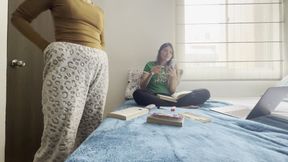 Two College Women Fuck Hard in the Room