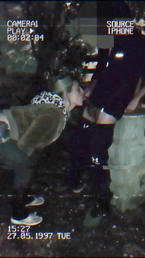 Must-share moment from "HOTWIFE sucks my cock in the street and the police catches us."