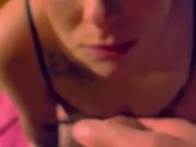 Hot Blonde In Lingerie Drinks Piss (OnlyFans @blondie_dread For Full Video)
