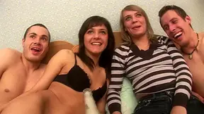 Sassy college gals participate in hardcore sex party