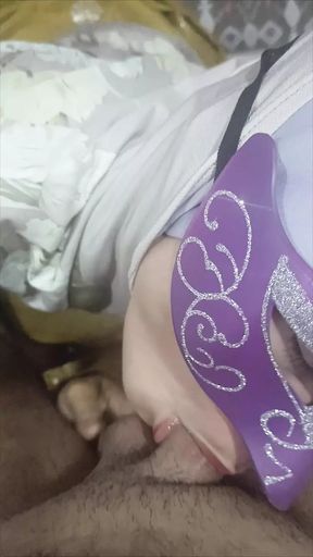 She likes blowjob after back from office