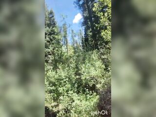 PRIMAL EBONY big beautiful woman HAS PLEASURE & PLAYS IN NATURE STRIPPED