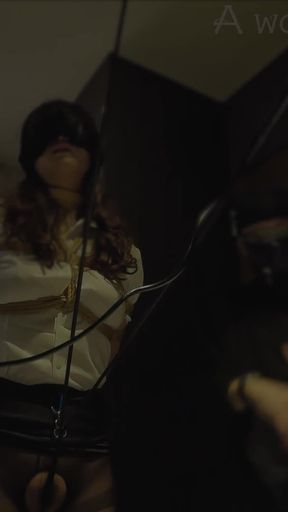 [lady M] Vol.001: Shibari Bondage, a Lewd Lady Who Goes Crazy with the Pleasure of the Crotch Rope Digging Into Her Pussy