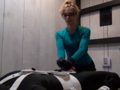 Femdom fetish handjob
