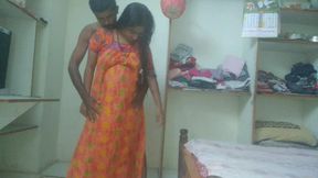 Real Indian Wife Desi Style Blowjob in Bedroom
