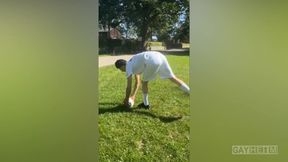 German Turk 19 Years Old Jerks off at the Castle in Bavaria