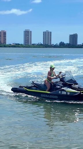 Sucking & Fucking My Jetski Instructor's Dick on the Beach