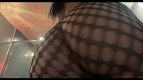 POV Slow Motion Twerk wearing Fishnets