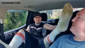 Skater Dude Jeremy Humiliates And Makes Slave Worship And Sniff Stinky White Socked Feet - Scene 2