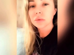 Pussy masturbation in close up with gorgeous blonde teen