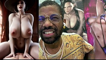 Fat Breast Ass Lady D Cowgirl Fucking Cock, AI Generated