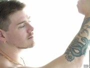 Masseur Jake Waters Oils Up A Hard Cock To Fuck His Tight Ass