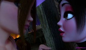 FUTA Witches Play Pranks and Have Sex - 3D Animation