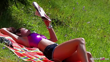 Amateur Outdoor Anal Sex with Small Latina Teen Shannya Tweeks at Sunbathing