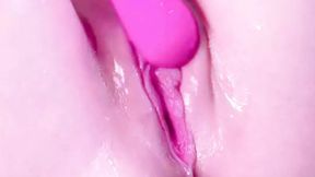 Fresh-faced teen nymph gets off huge on solo, then squirts gusher, solo cumshot