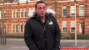 Fat Amsterdam hooker cockriding tourist