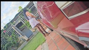 Balbina Merciless Pedal Pumping and Revving the old Celebrity