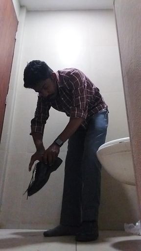 HeadmasterDumbFag Shithin Workplace Bathroom