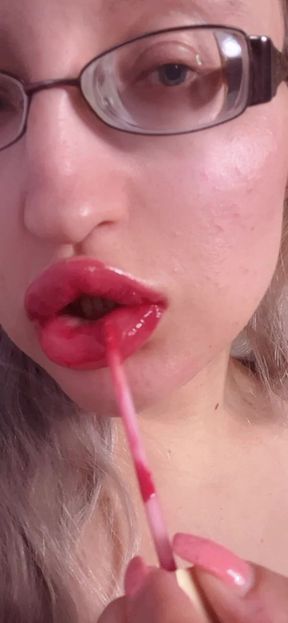 Red Lipstick Gloss Is Captivating