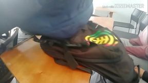 Fapping backpack big tits milf