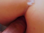 College girl no lube anal&pussy fucked-creampied&cumshot-gaping holes :) I'm a good girl :)