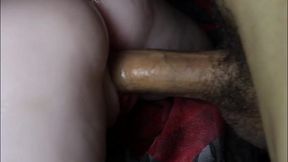 Hot young chick gets deep fucked in the splits