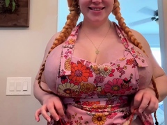 Great Big Boobs On Masturbating Redhead