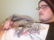 Did Not Mean To Cum on My Face! Lol. Accidental Self Facial, Powerful Cum!