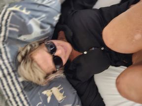 Woman licked &amp; fucked roughly. with her sunglasses on