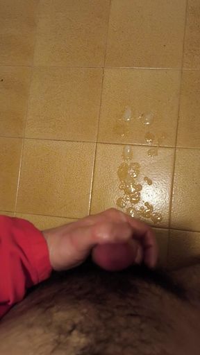 Slow motion big cock powerfull cumshot compilation in bathroom