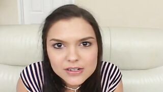 Vanessa has three-way with 2 cocks and loving cum on her