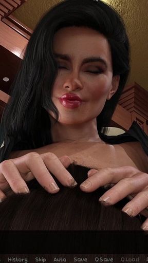 Futanari Gives Hot Trans MILF with a Huge Thick Cock a Nice Blowjob - Futa Dominium 01 3D Porn Game