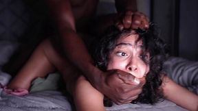 Dominant black dude tears apart a good-looking Latina teen