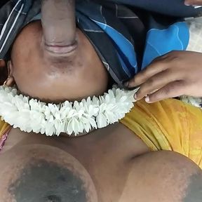 Tamil wife deep mouth fucking for her husband cock