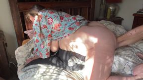 horny wife lactates and breastfeeds horny husband with big tits