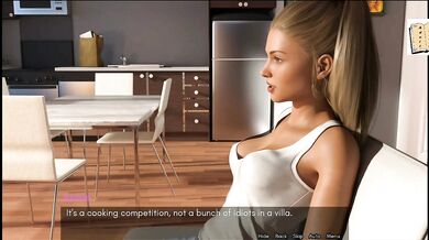Big tits gushing laughter on muscular gameplay