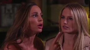 Fucking three-way lesbian sex with these babes