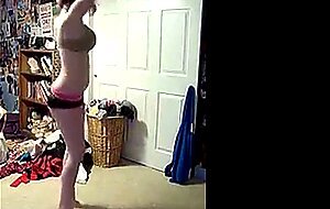 Busty Nerd Wecam Dance