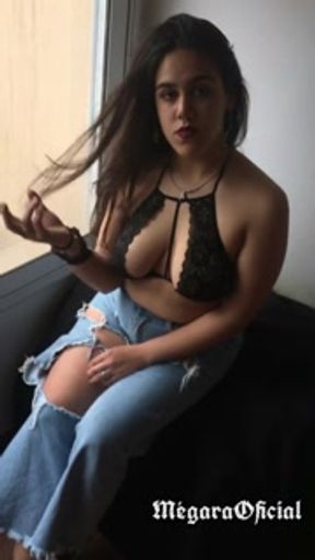 Sexy Argentinian teen puts on makeup while smoking.
